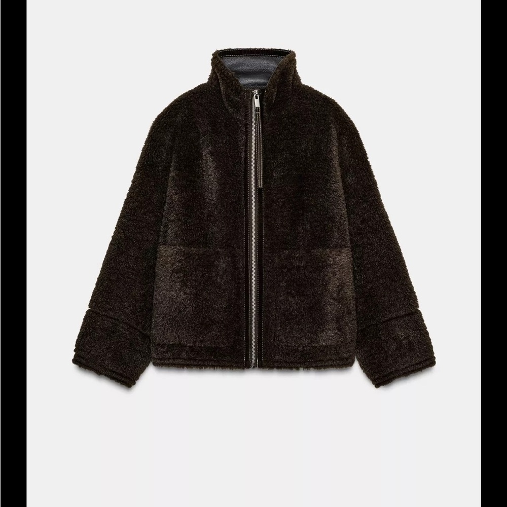 ZW COLLECTION FAUX SHEARLING
DOUBLE-FACED JACKET